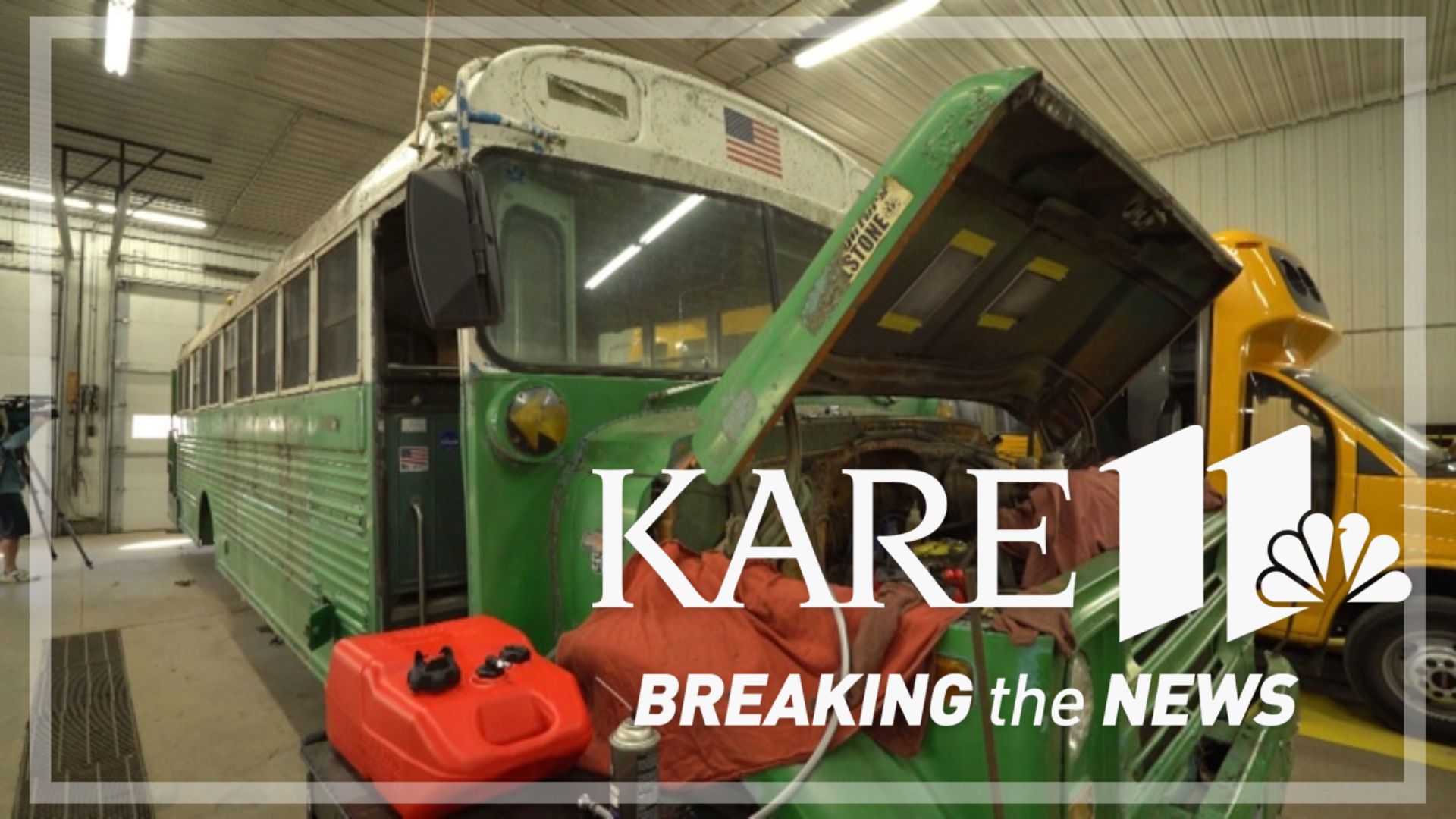 History is coming back to life in southern Minnesota, in the form of a big green bus.