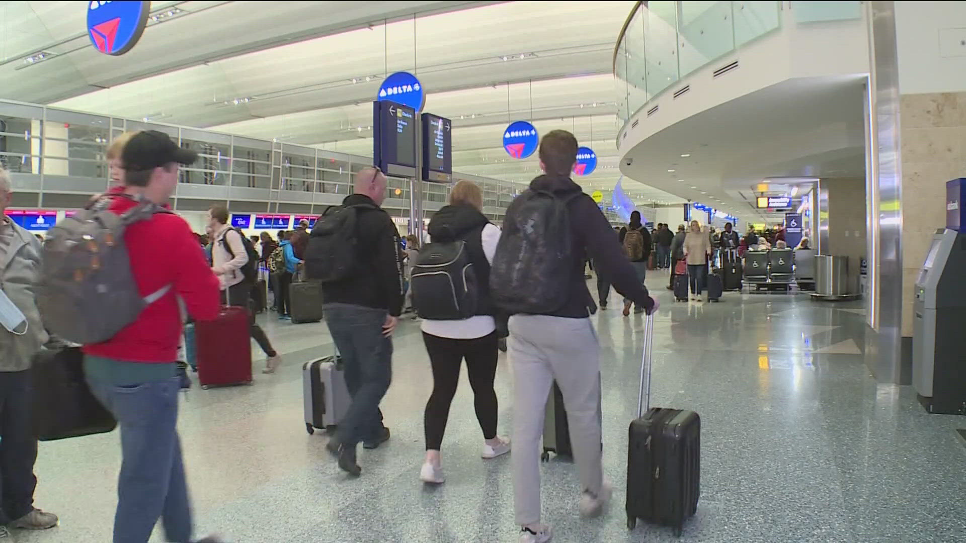 While things won't peak until early next week, activity is certainly picking up at MSP International where officials have a couple of new wrinkles for travelers.