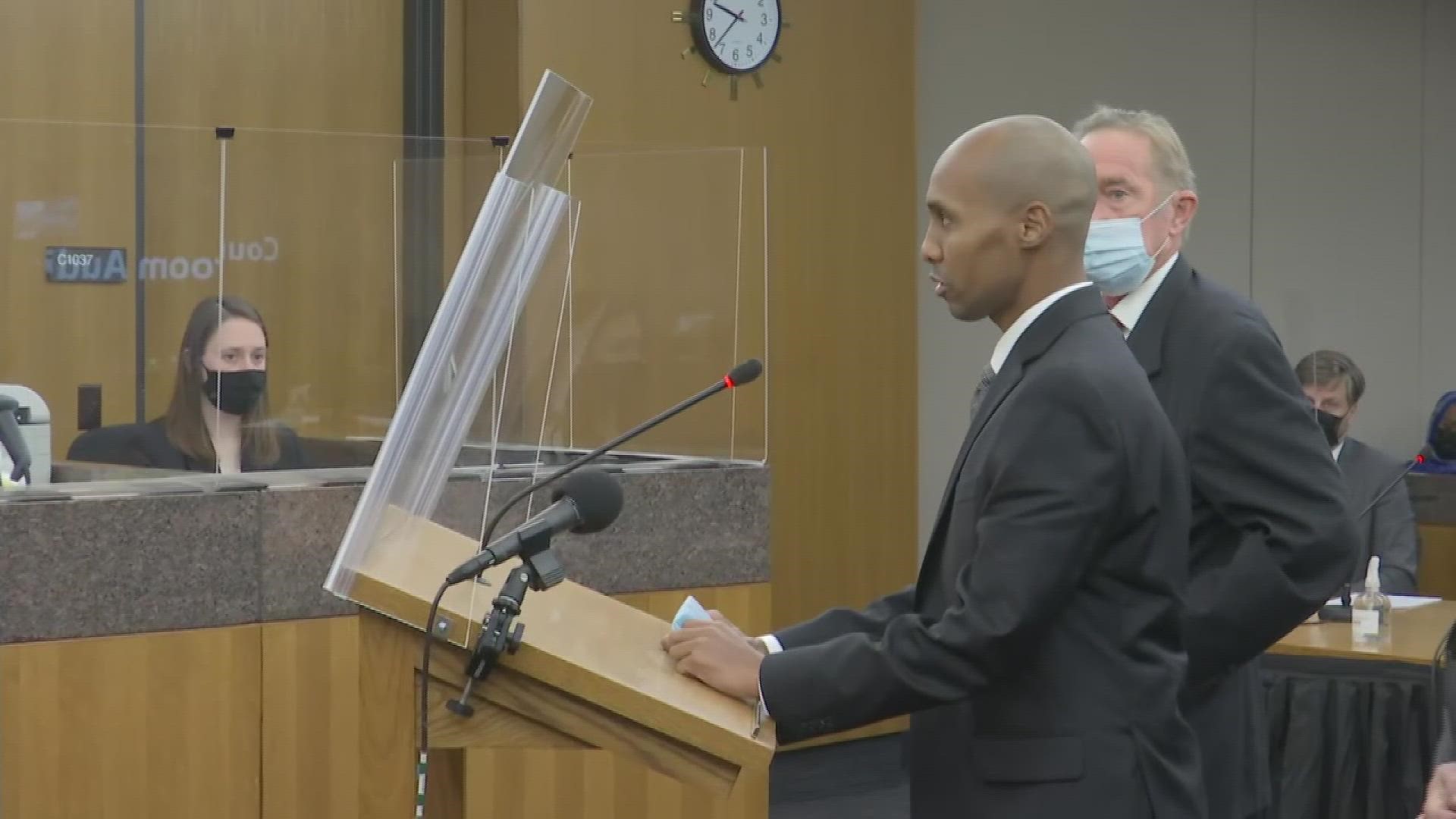 Given a chance to speak in court Mohamed Noor apologized to Justine Ruszczyk's fiance and family, and promised to be a unifier as they asked.