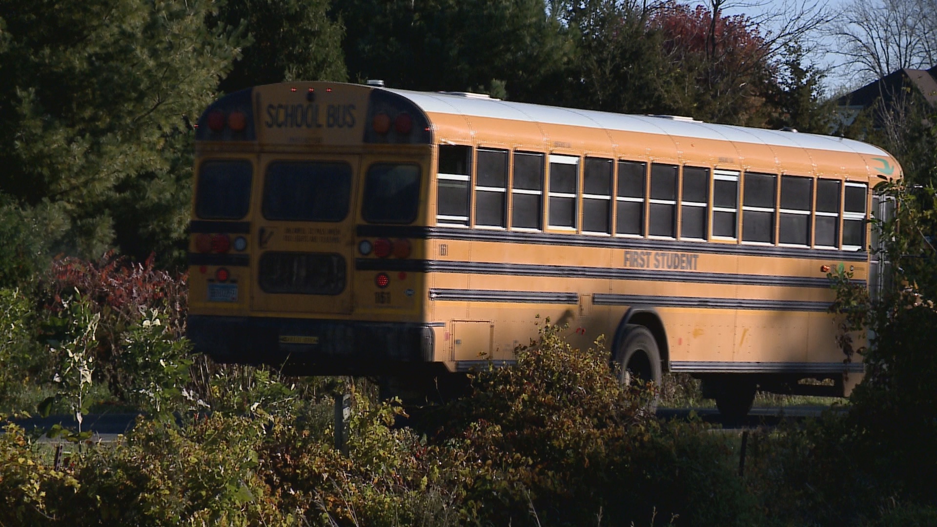A West Hennepin Public Safety sergeant said 13 students were on board when their bus t-boned a van. All were checked out on the scene and deemed OK.