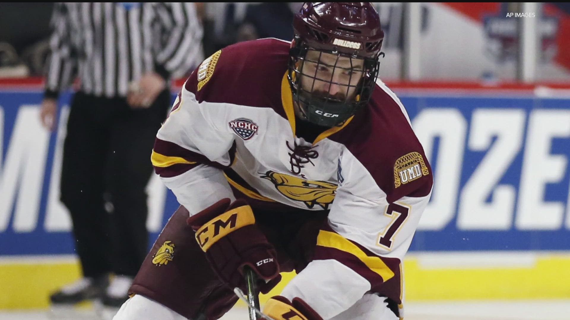 The Maroon and Gold suited up against their rivals at Mariucci. Before the puck dropped, the team honored the late UMD player, Adam Johnson.