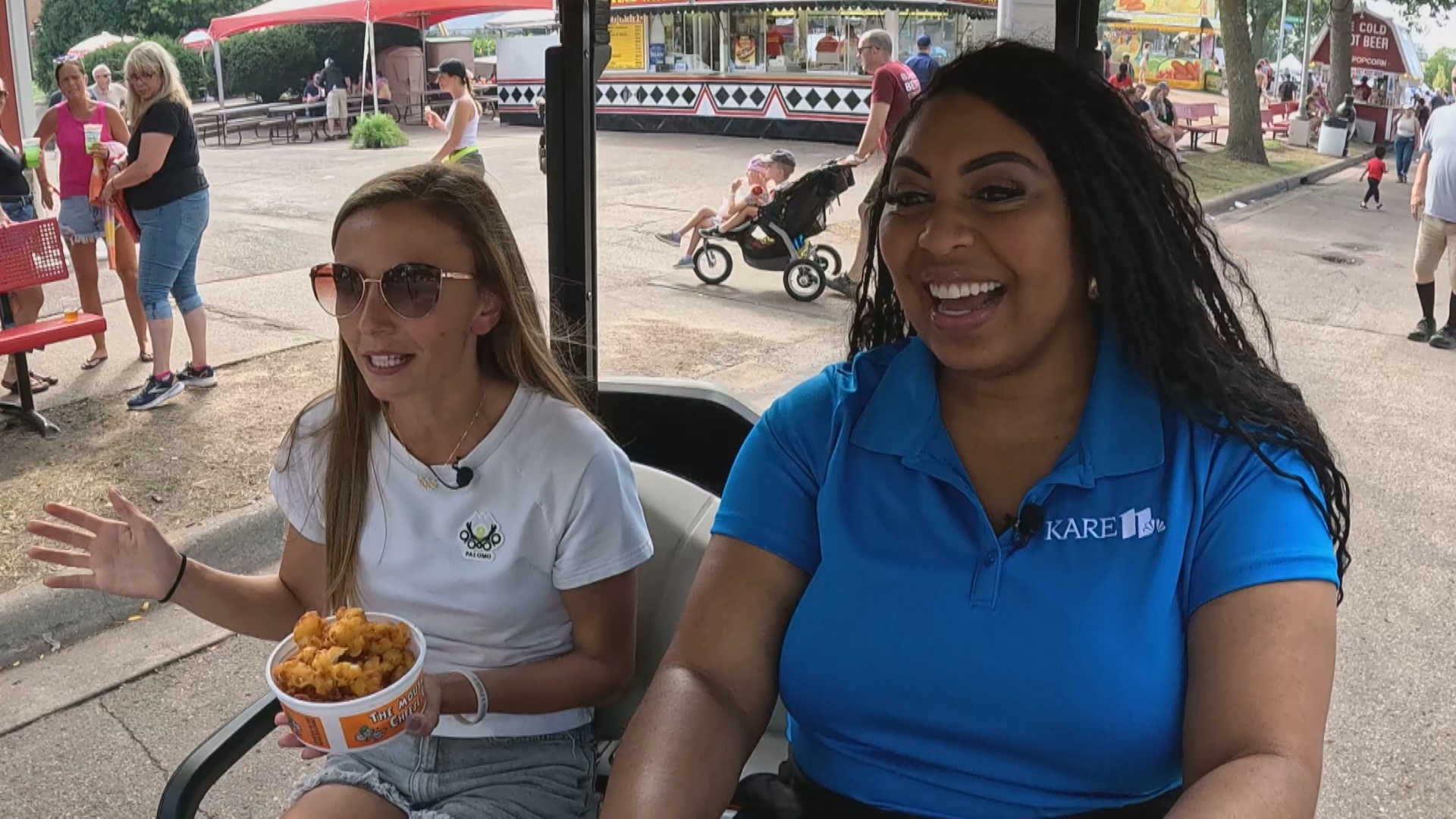 KARE 11's Alexis Rogers took a ride with Olympic distance runner Dakotah Lindwurm at the Minnesota State Fair.