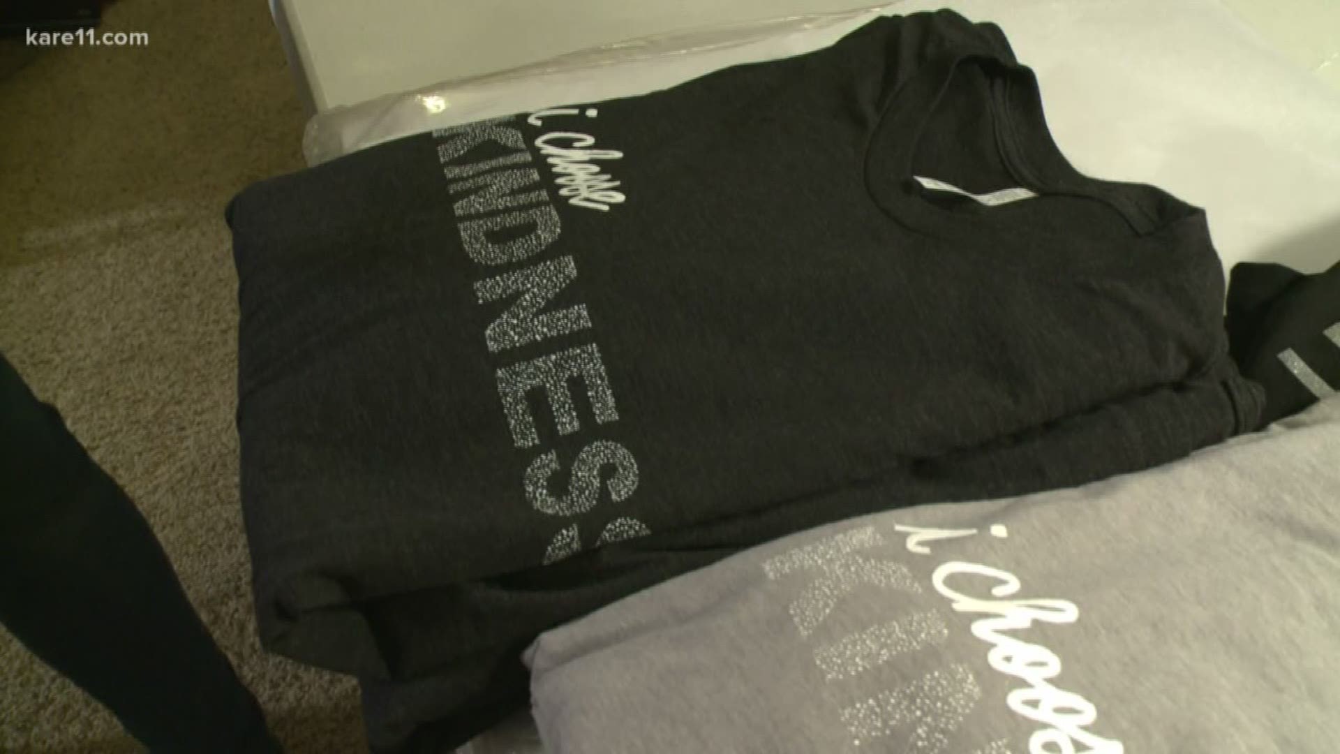 A Maple Grove apparel company is also on a mission to help end childhood hunger.
