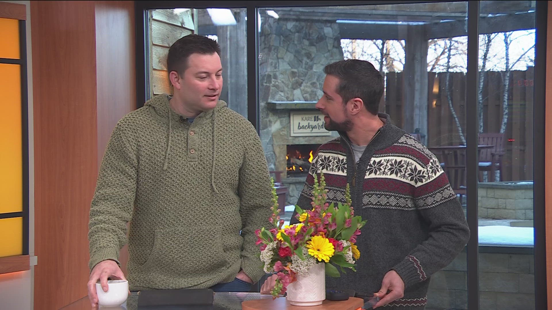 Ben Dery and Chris Hrapsky provide a little commentary about each other's winter sweater.