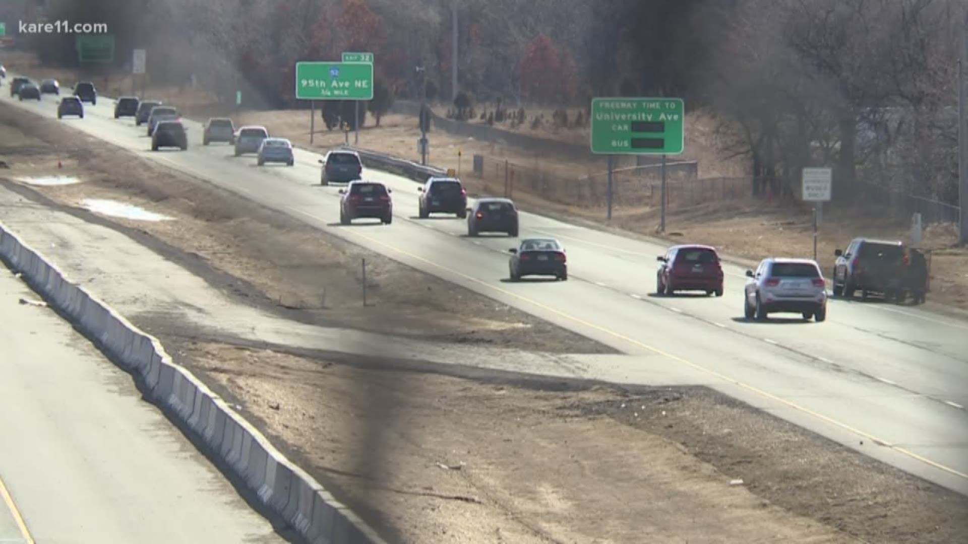 The first round of lane closures start Sunday in Lino Lakes and Blaine.