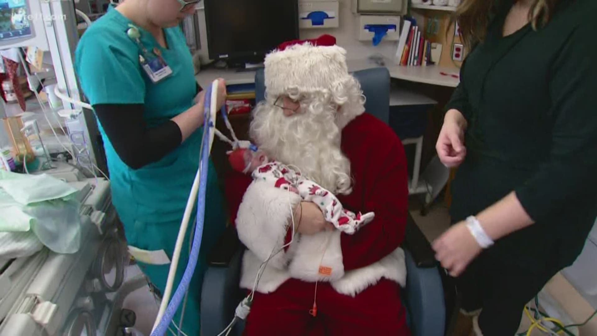 Dr. Jonathan Johnson is marking his 14th year as Santa in the neonatal intensive care unit.