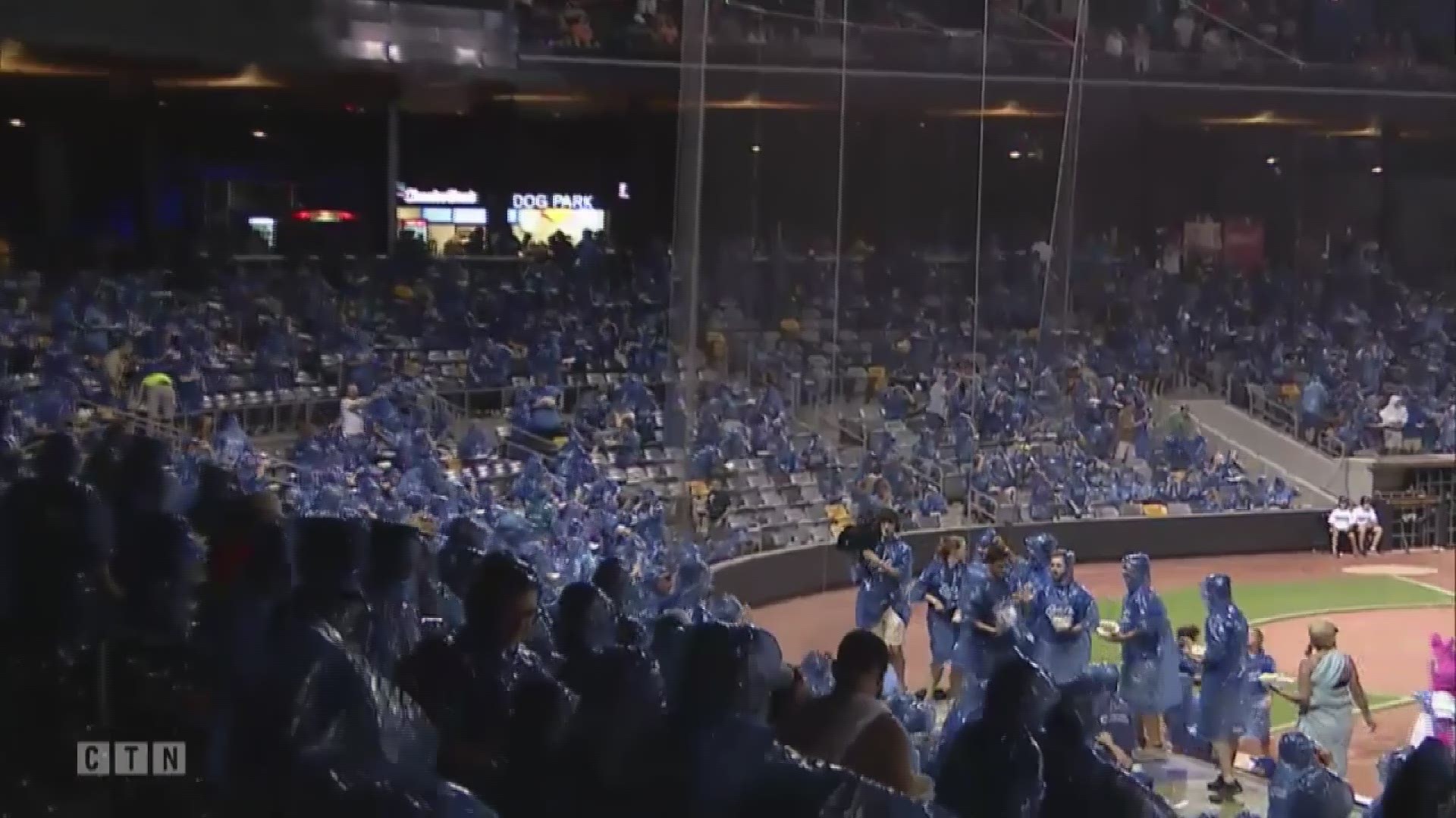 Leave it to the Saint Paul Saints to stage a massive food fight involving 8,000 people.