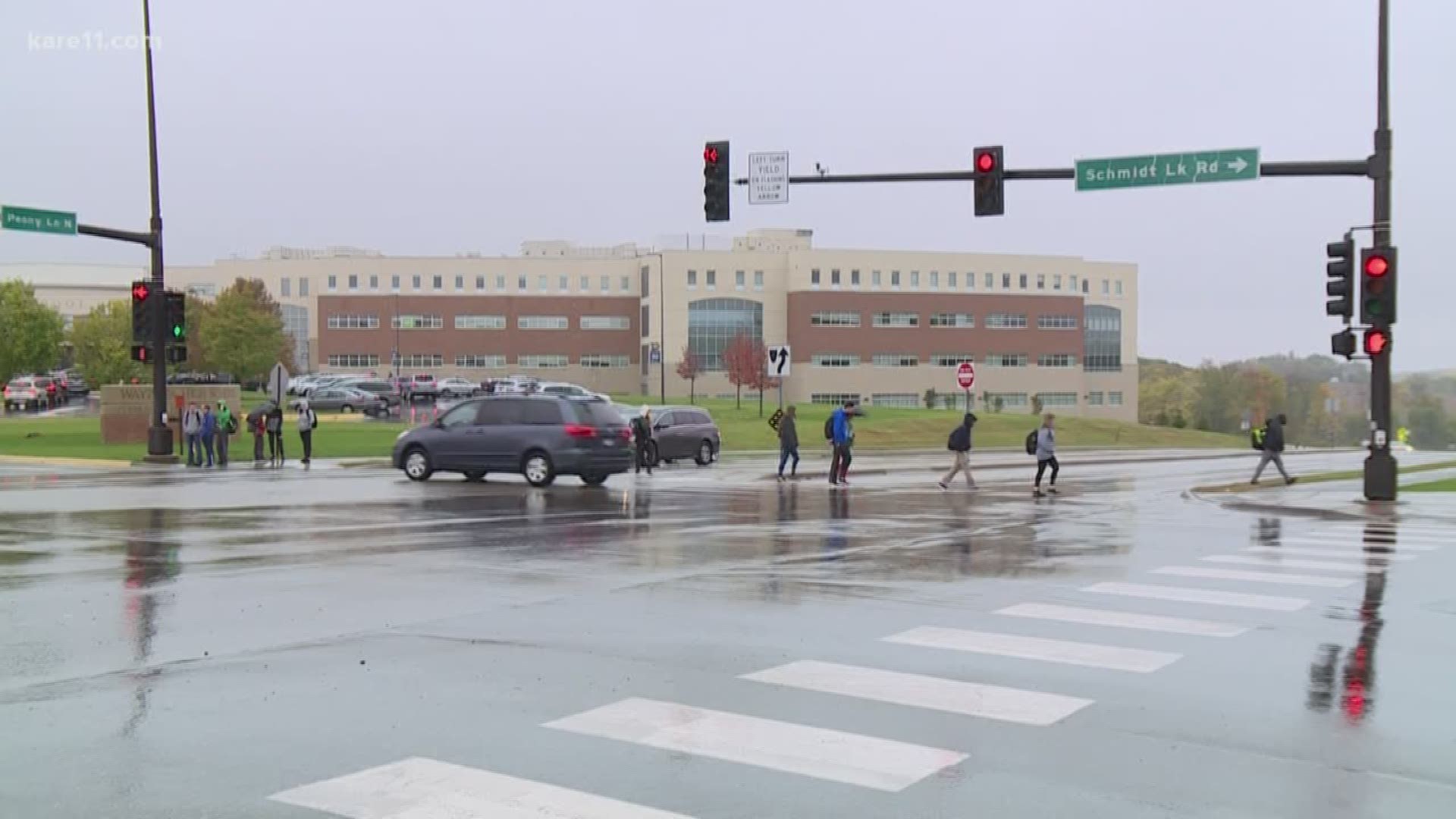 In just two months two students were hit by cars at Wayzata High School. Lou Raguse finds out what they and other school districts are doing to keep kids safe.