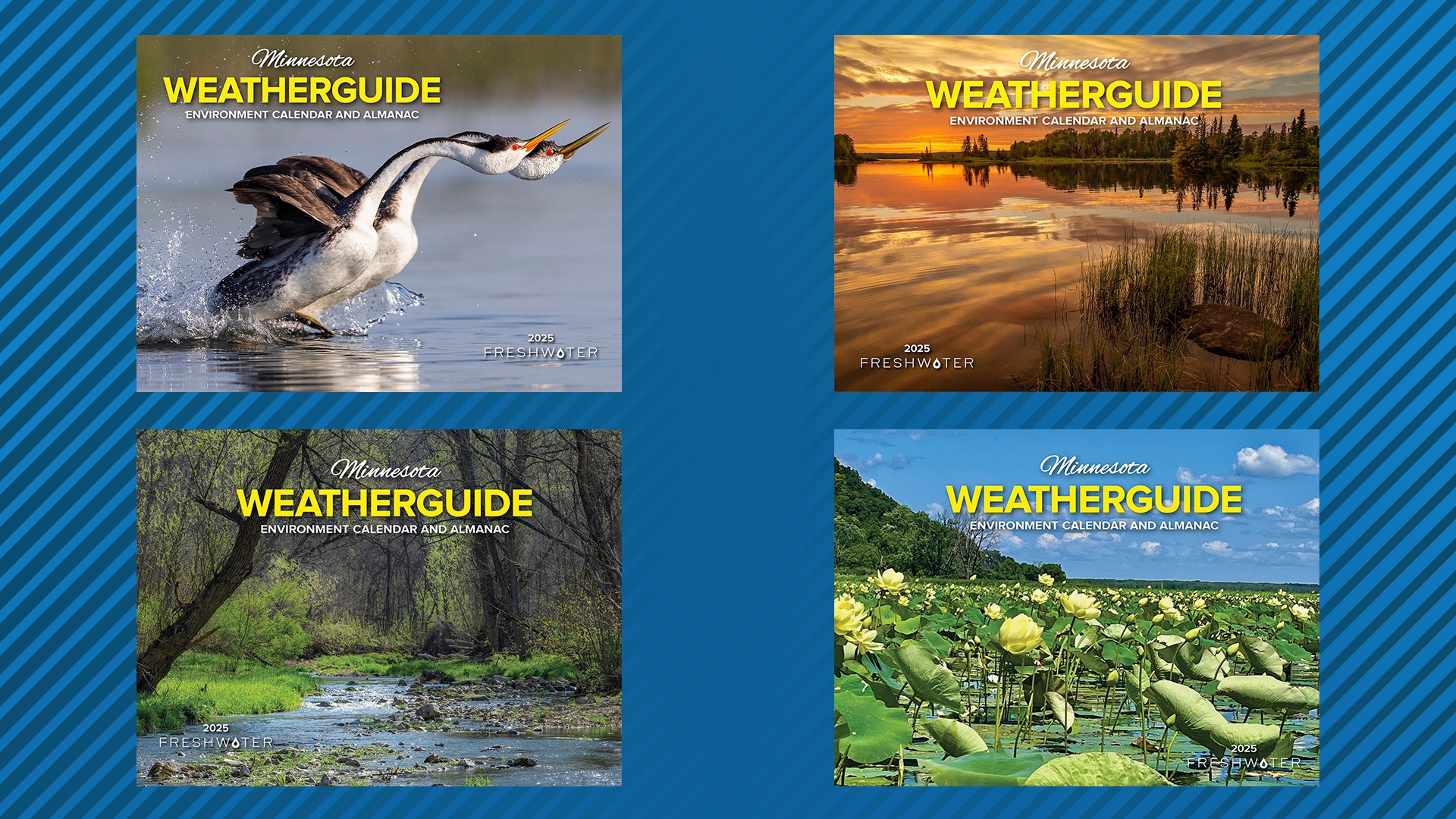 Vote for then 2025 Freshwater Society Weatherguide calendar cover