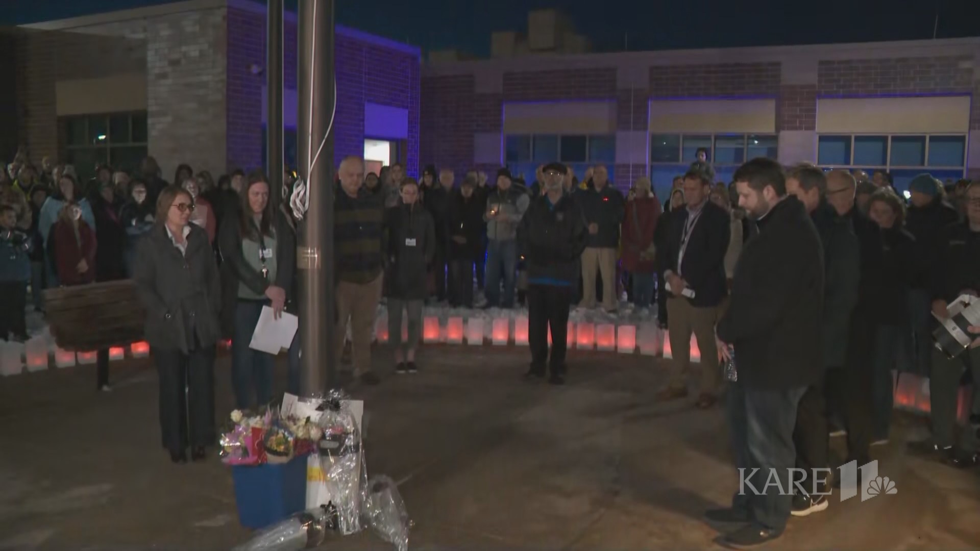 Community members gathered for a vigil Sunday night, just hours after 2 Burnsville police officers and a paramedic were shot and killed in the line of duty.