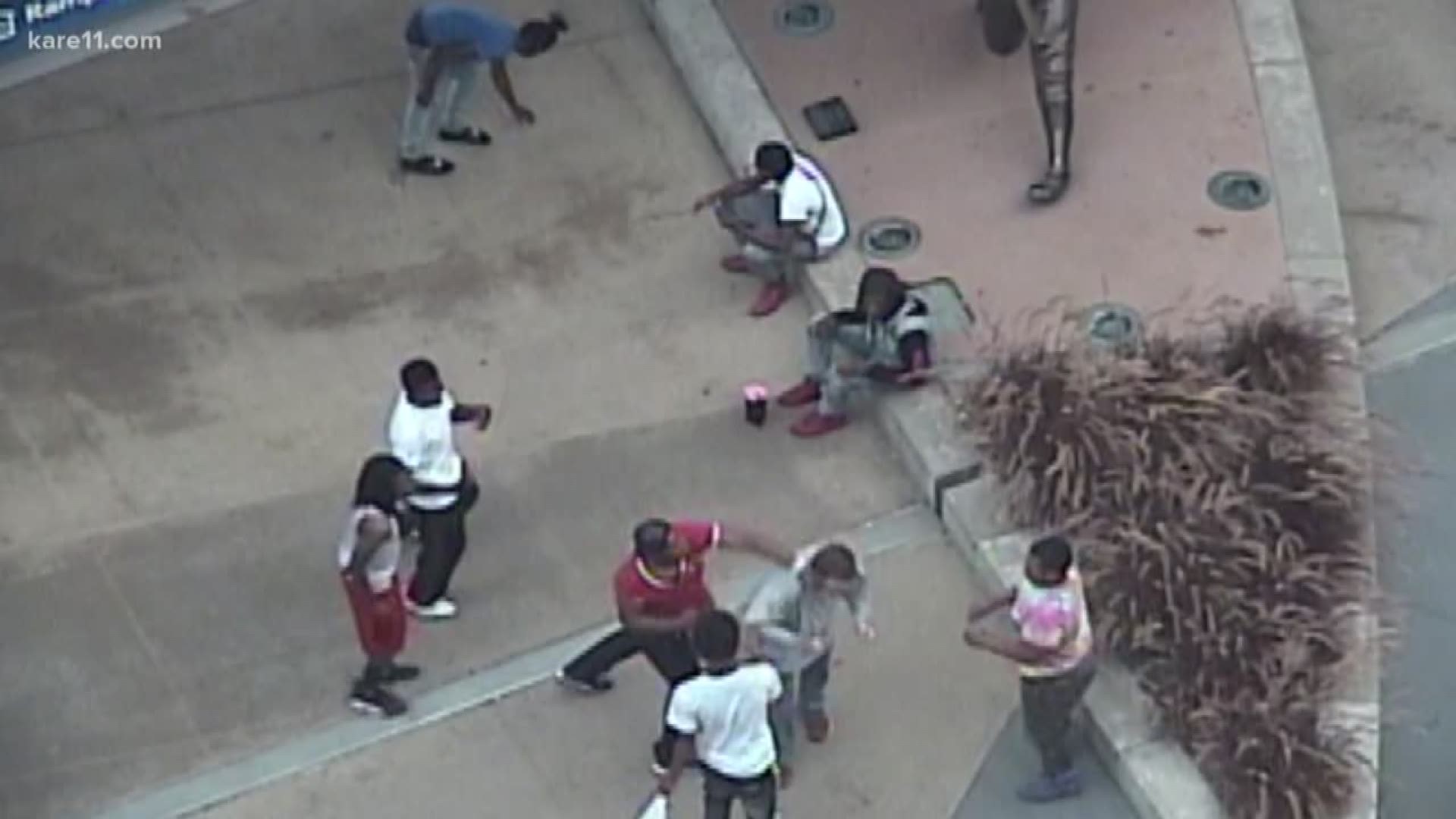 The shocking videos show mobs of people beating victims senseless in downtown Minneapolis