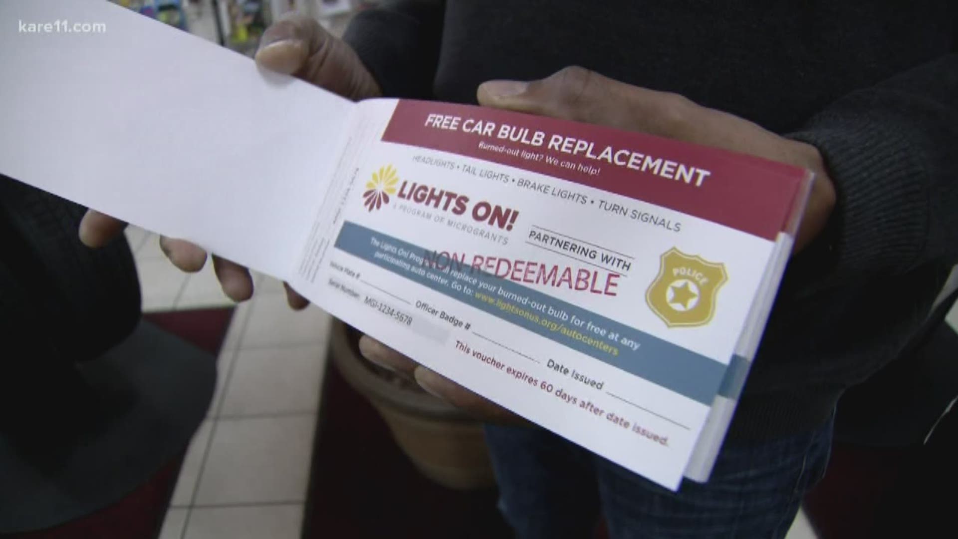 Instead of fix-it tickets, Hennepin County deputies will now hand out vouchers to help pay for repairs.