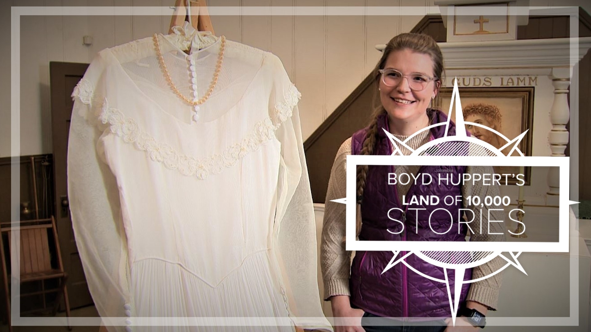 Anna Amann is the latest bride in her family to wear her great-grandmother's wedding dress.