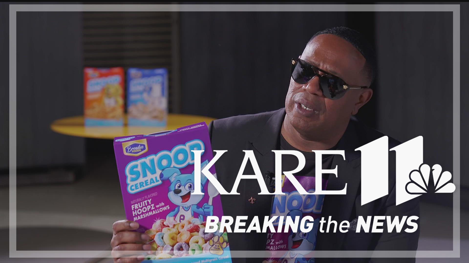 After meeting with Post Consumer Brands, rap legend Master P stopped by KARE 11 to announce the launch of Snoop Cereal.