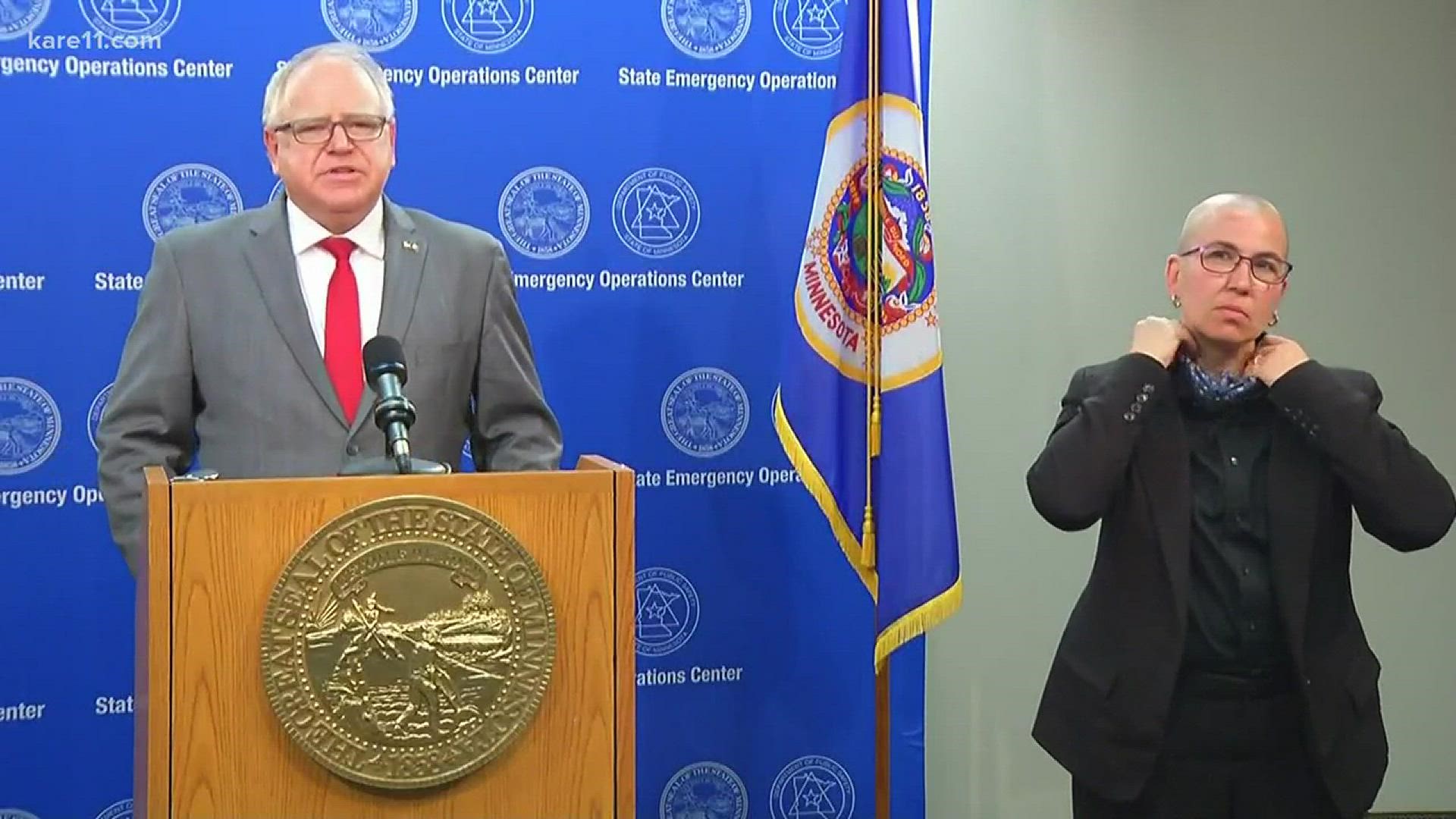 Gov. Tim Walz, Attorney General Keith Ellison, Commissioner John Harrington and the MN National Guard with updates on the George Floyd investigation and protests.