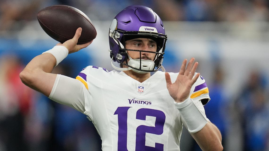 Vikings to start Max Brosmer at quarterback Sunday against Seahawks