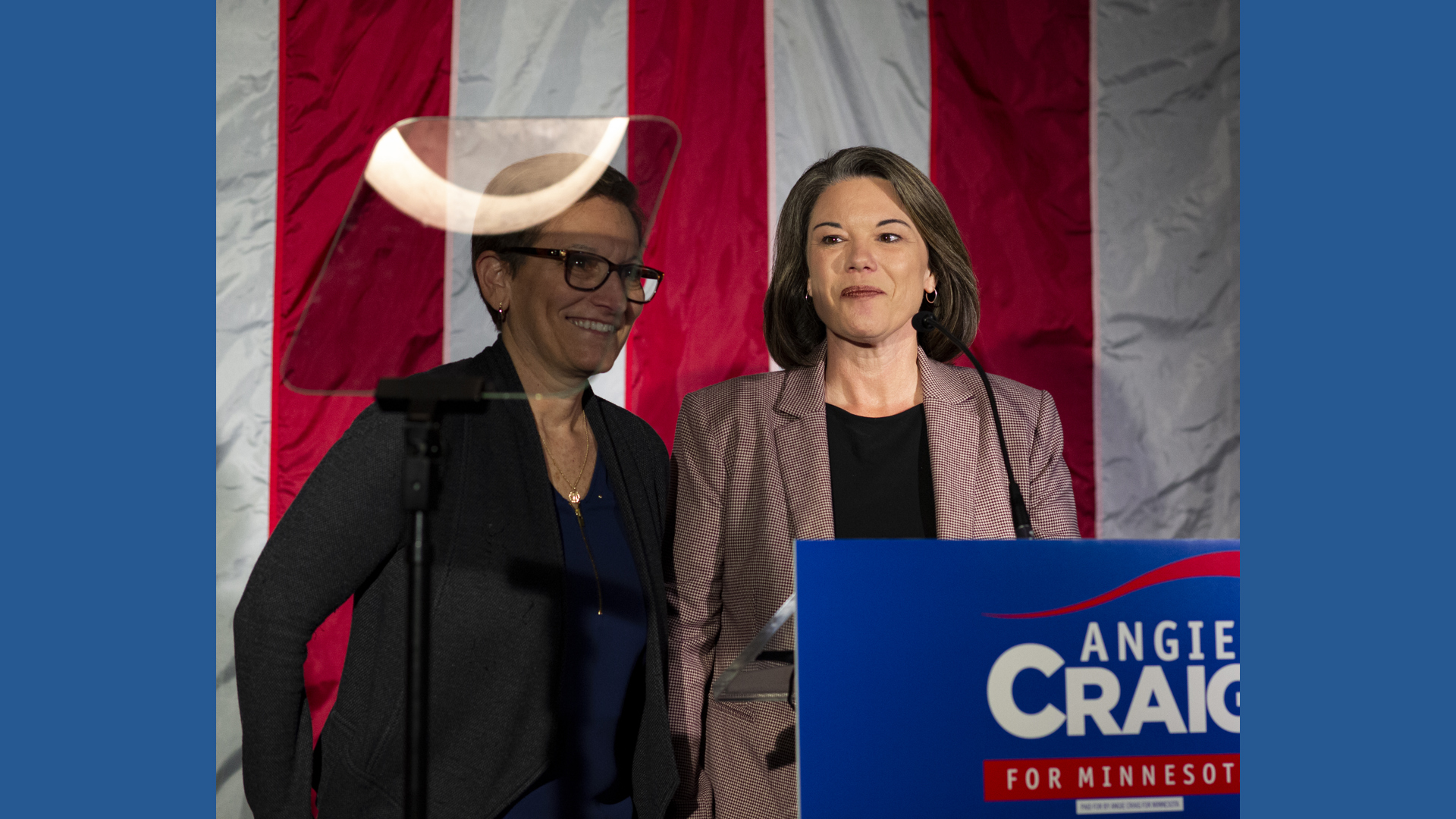 Angie Craig calls on her supporters to back Peggy Flanagan in concession speech