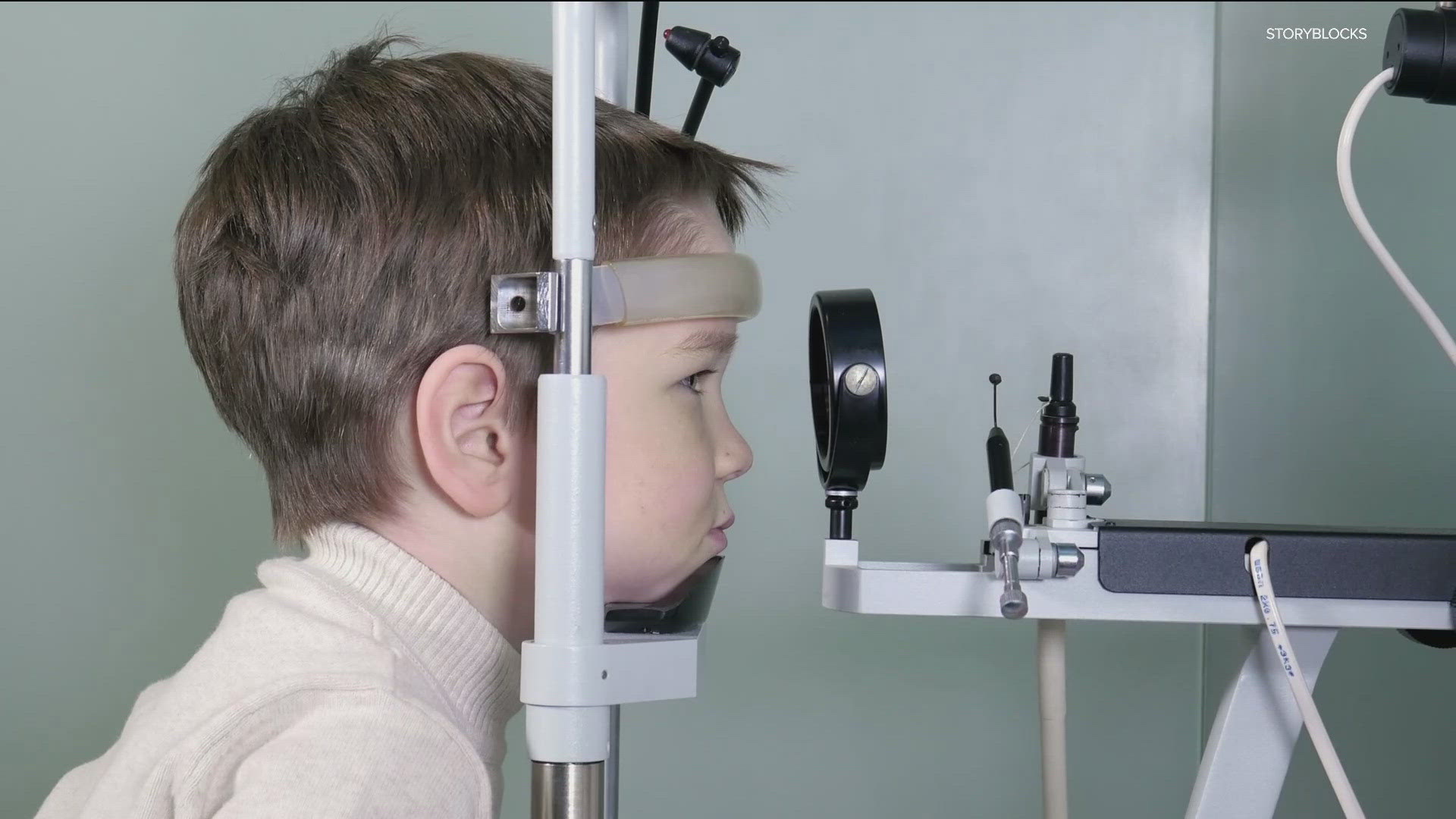 Health experts say children should have their vision screened beginning at 6 months old.