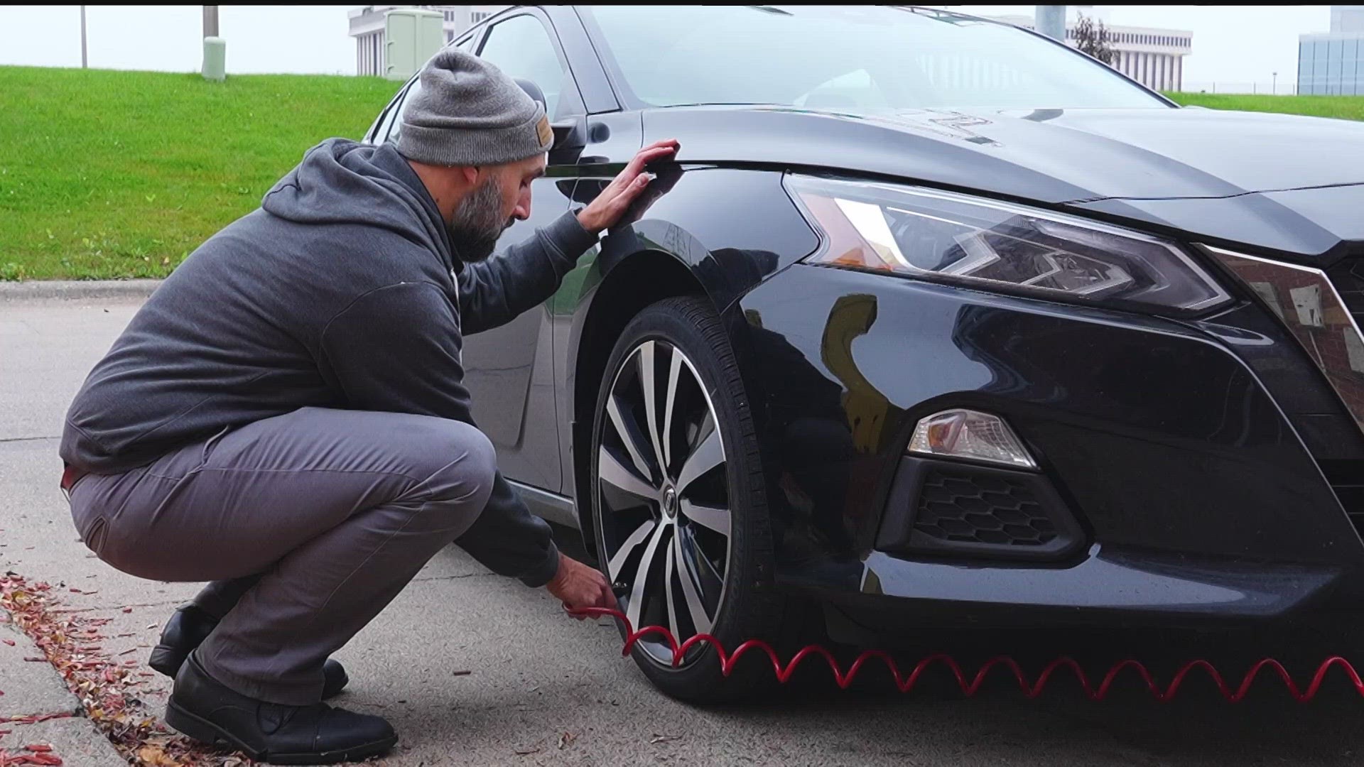 "Every time the temperature drops 10 degrees, you lose one pound of pressure in your tires," said Marco Demello of Bobby & Steve's Auto World.