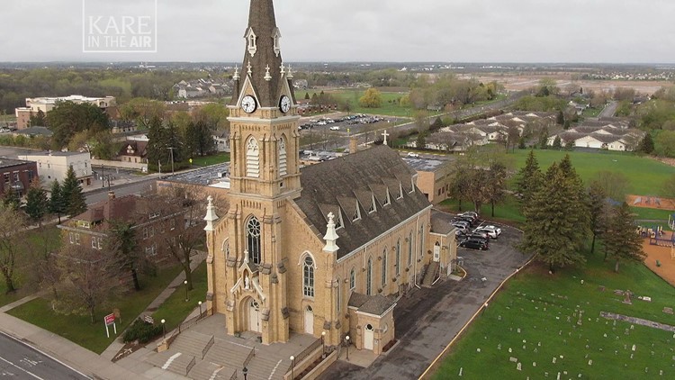 KARE in the Air: High above St. Michael Historic Catholic Church