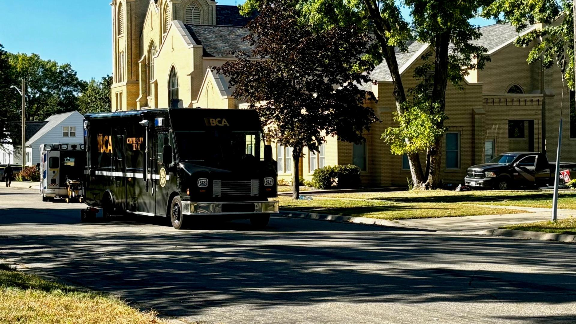 St. Paul police say officers fatally shot a man in Belle Plaine Thursday morning, and say the incident is related to a homicide that claimed an artist's life.