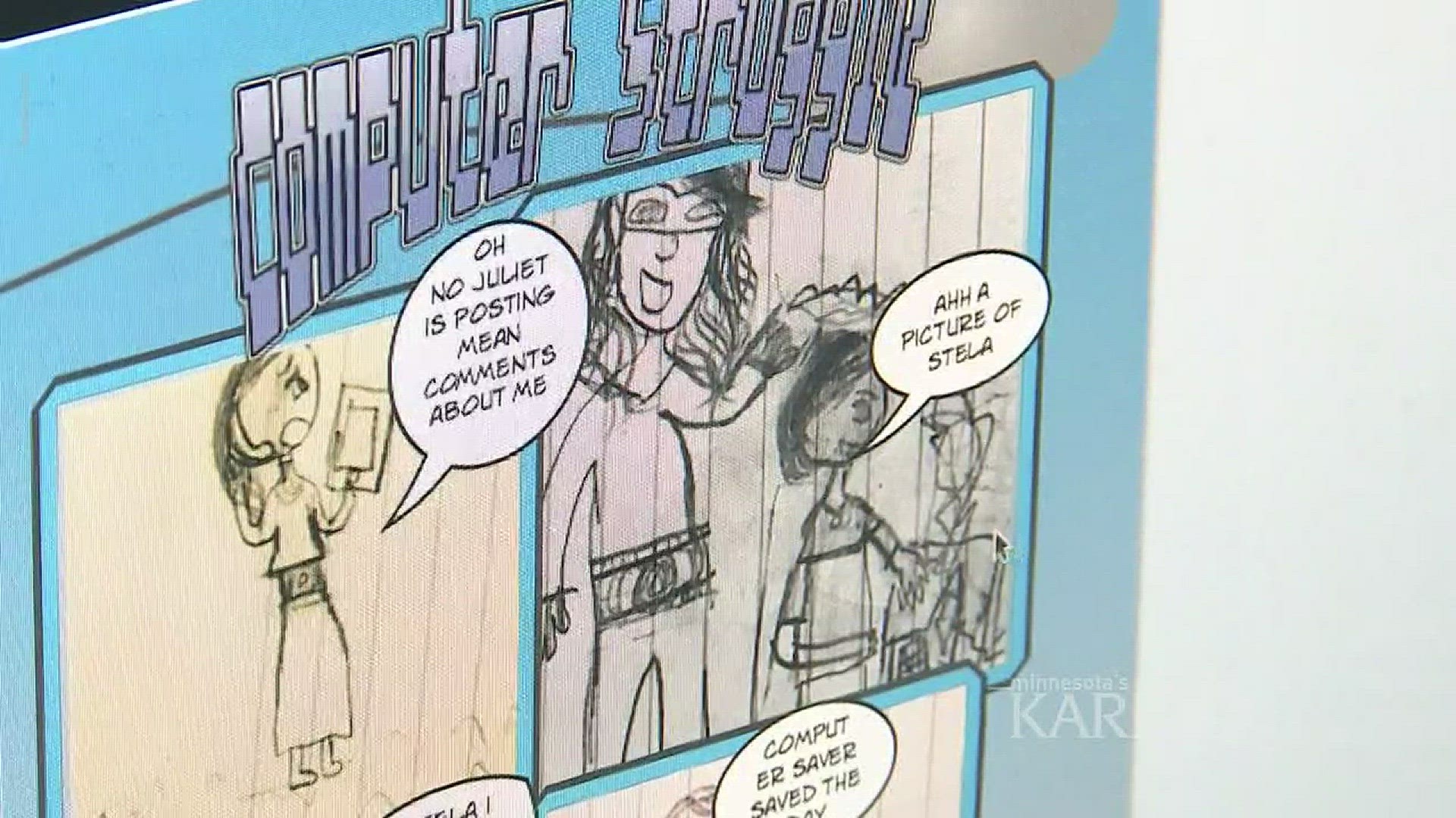 Students use comic books to teach cyber bullying awareness