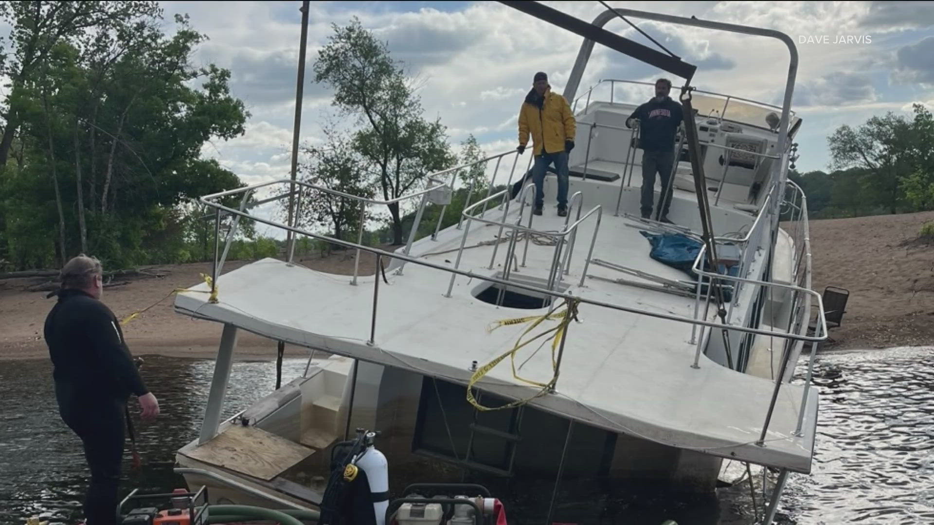 The people who helped move the boat say the owner they spoke with simply got in over their head and didn't have the funds to remove it.