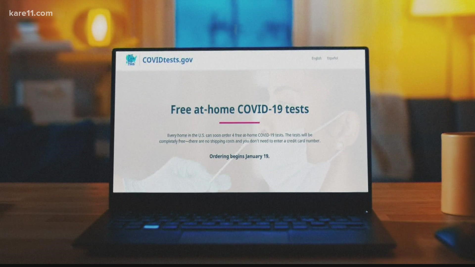 The Biden administration on Tuesday quietly launched its website for Americans to request free at-home COVID-19 tests, a day before the official launch.