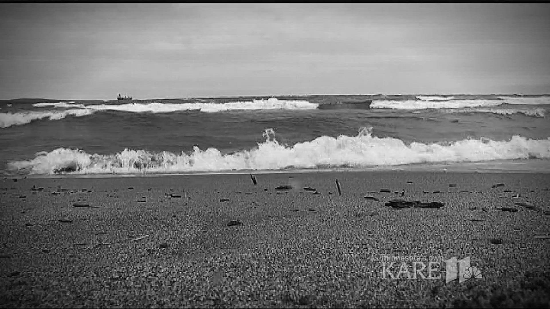 Breaking the grip of a rip current on Lake Superior.