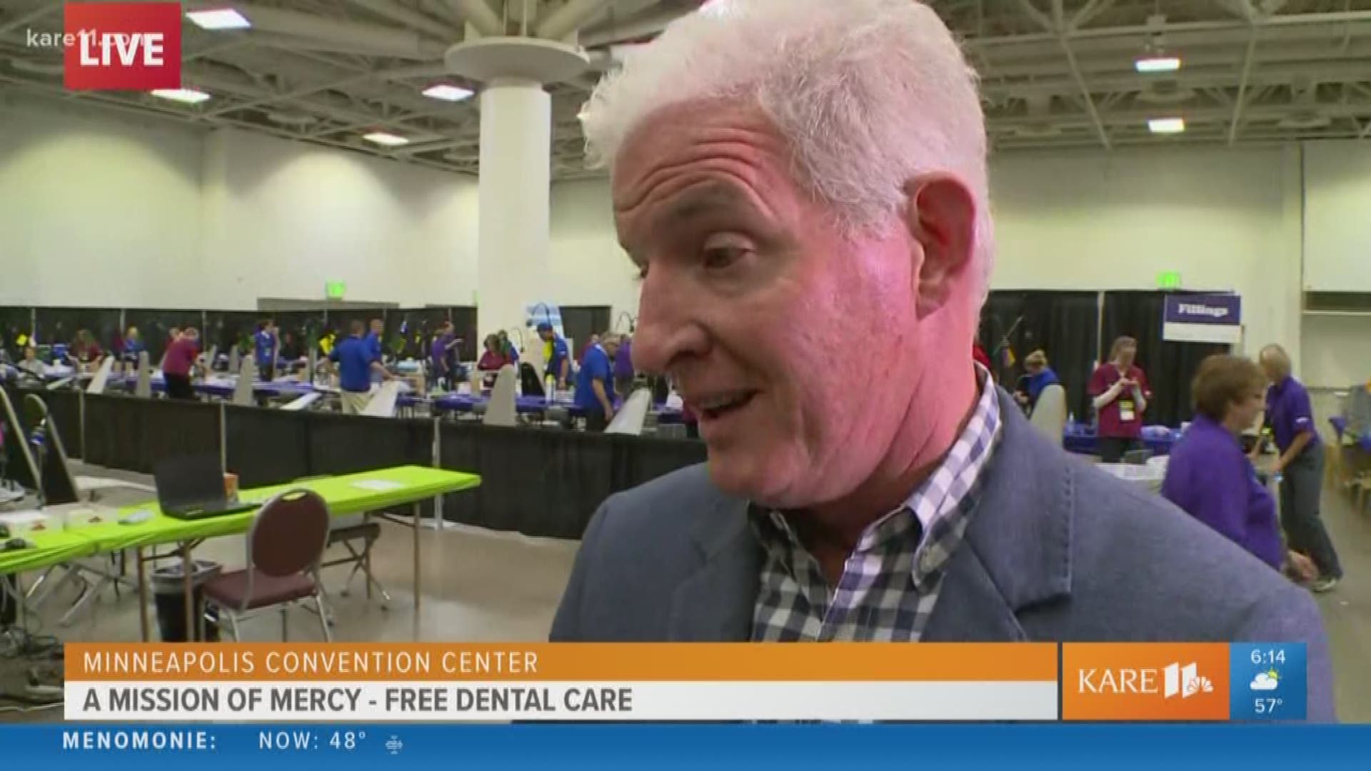 For two days, dentists will volunteer to provide free dental work to Minnesotans through the Mission of Mercy. https://kare11.tv/2Nsk5zG