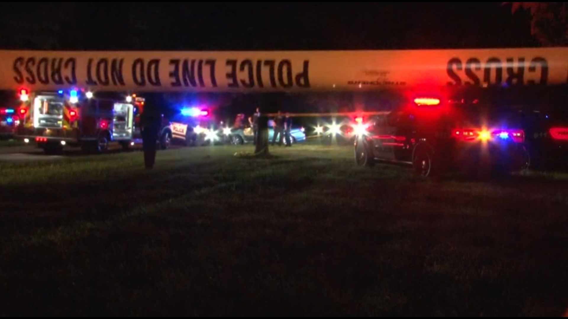 A witness said she saw police chasing a car before the car crashed into a tree. 