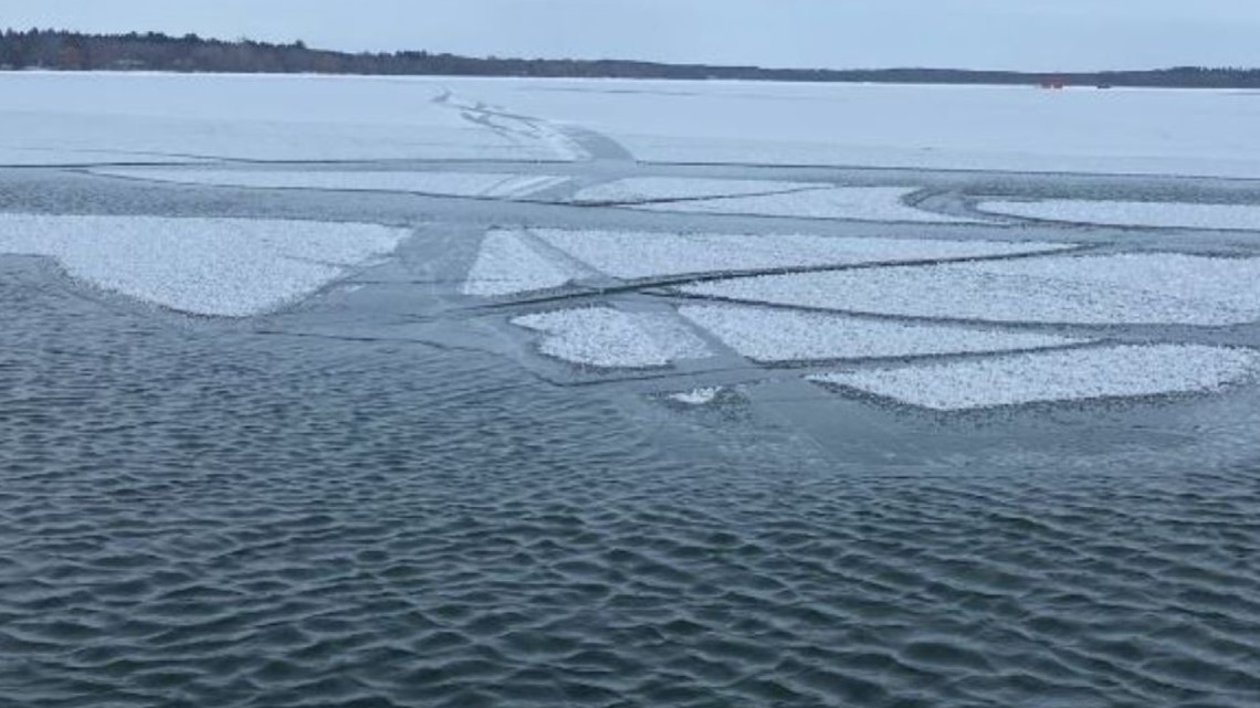 Two rescued after UTV broke through ice on Upper Red Lake