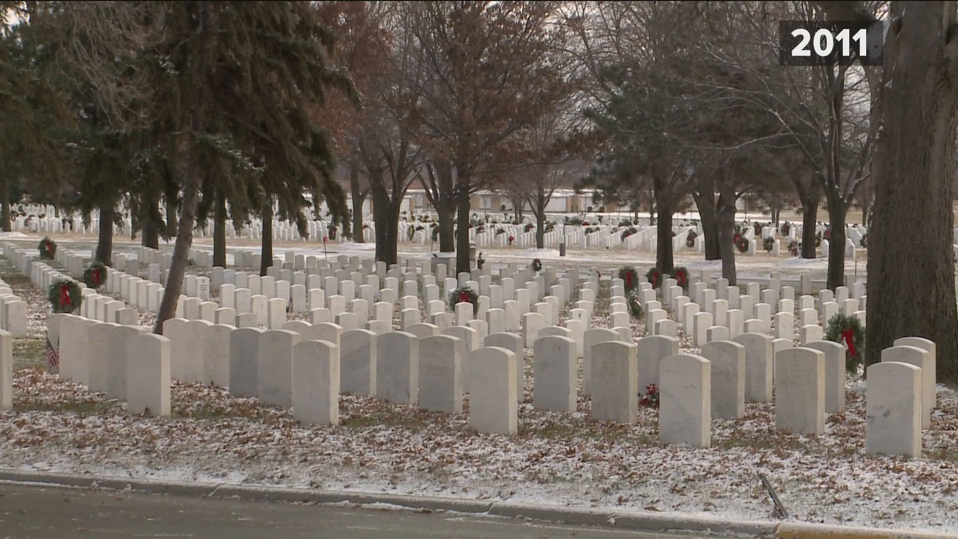 The wreaths will be placed at Fort Snelling and they are always looking for volunteers and donors to sponsor a wreath.