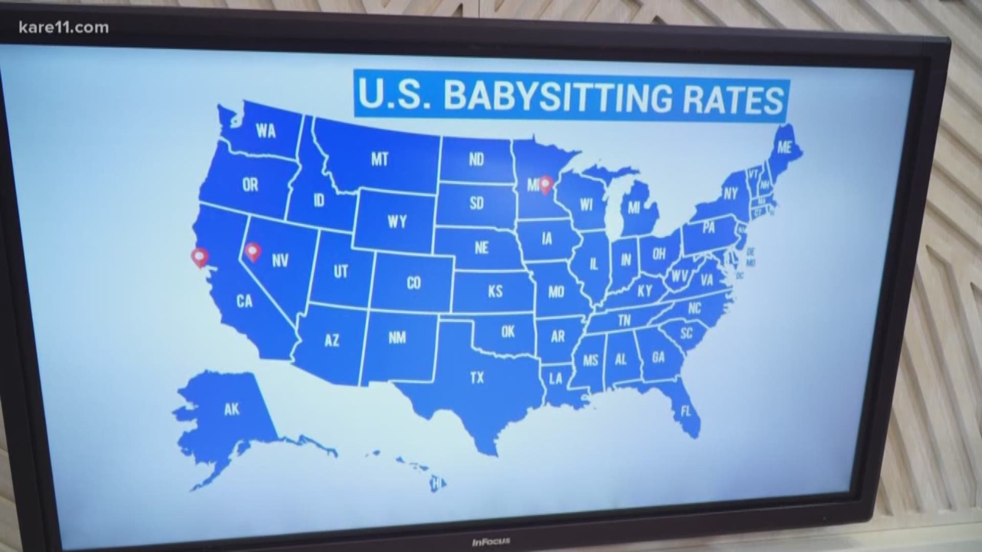 The study from UrbanSitter says that the Minneapolis babysitting rates are significantly lower than the national average. https://kare11.tv/2TWAOiJ