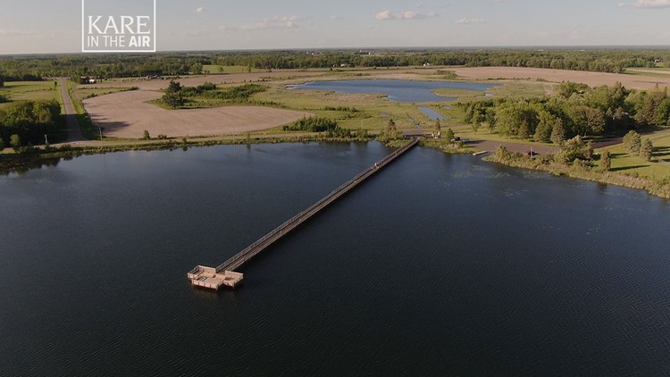 KARE in the Air: Longest fishing pier in Minnesota