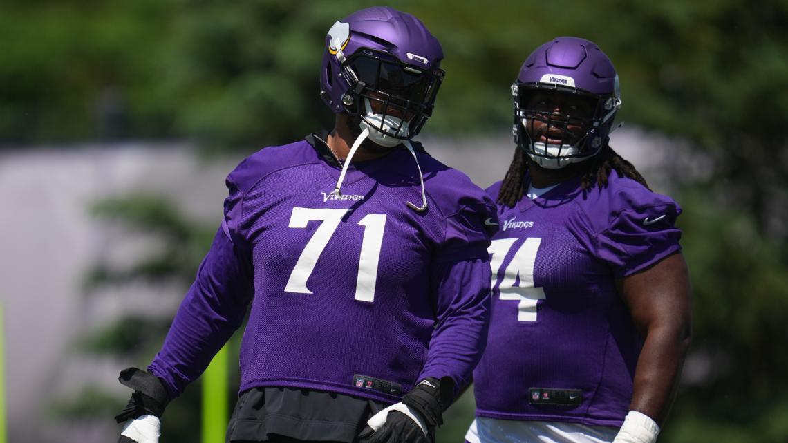 Healthy Christian Darrisaw a promising sign at Vikings OTAs