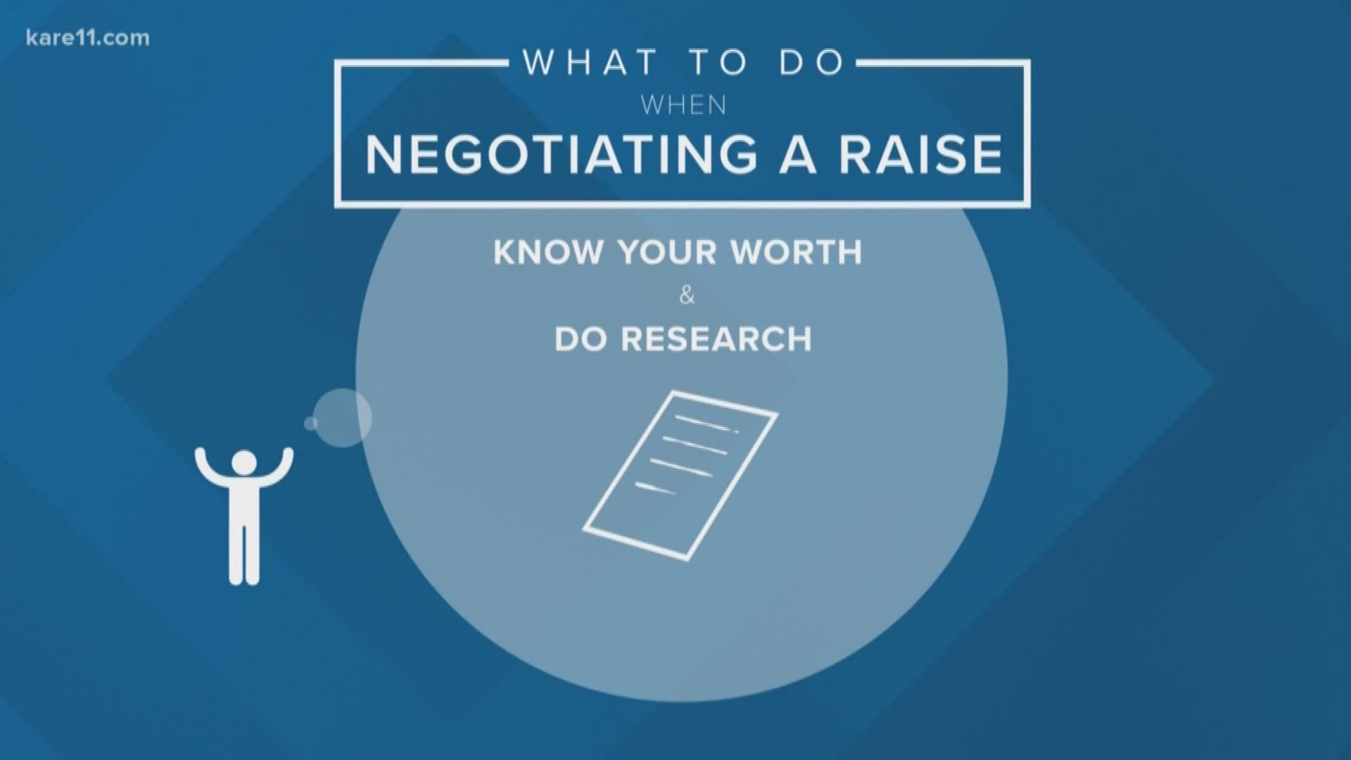 Here are some good practices to use when negotiating for a raise, told by KARE 11 Reporter Ellery McCardle. https://kare11.tv/2SlRwqg