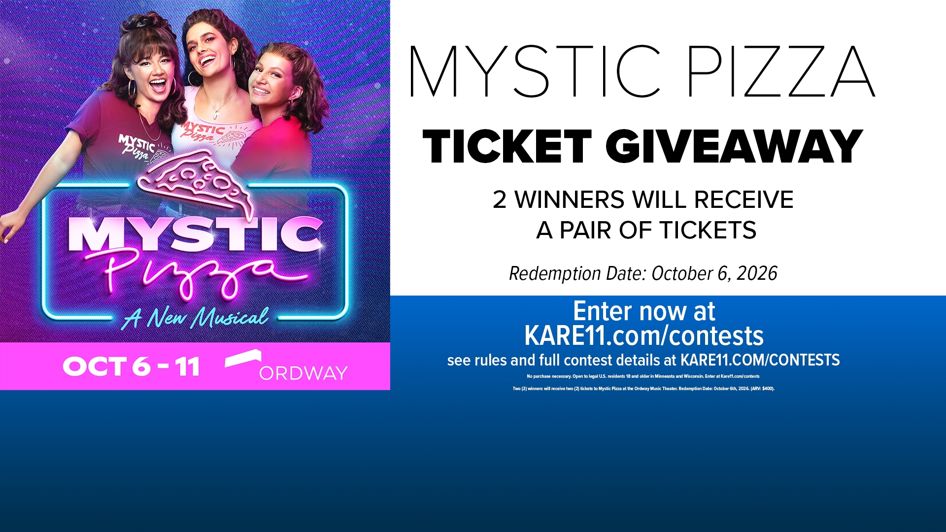 CONTEST: Mystic Pizza Ticket Giveaway | kare11.com