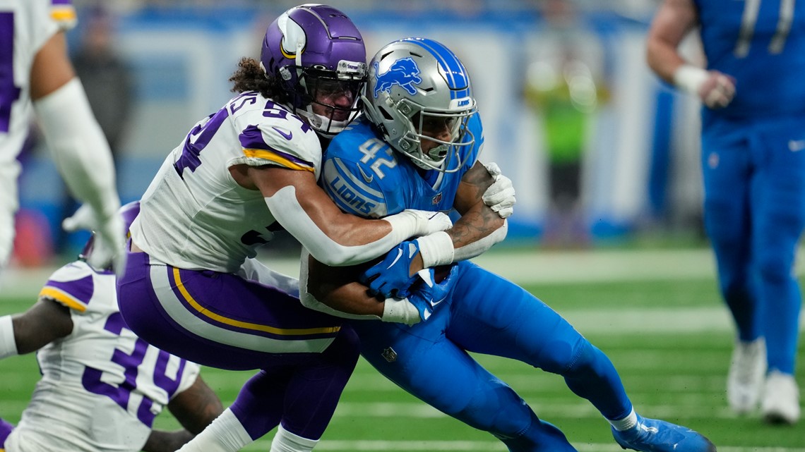 Goff helps surging Lions stun division-leading Vikings, 34-23