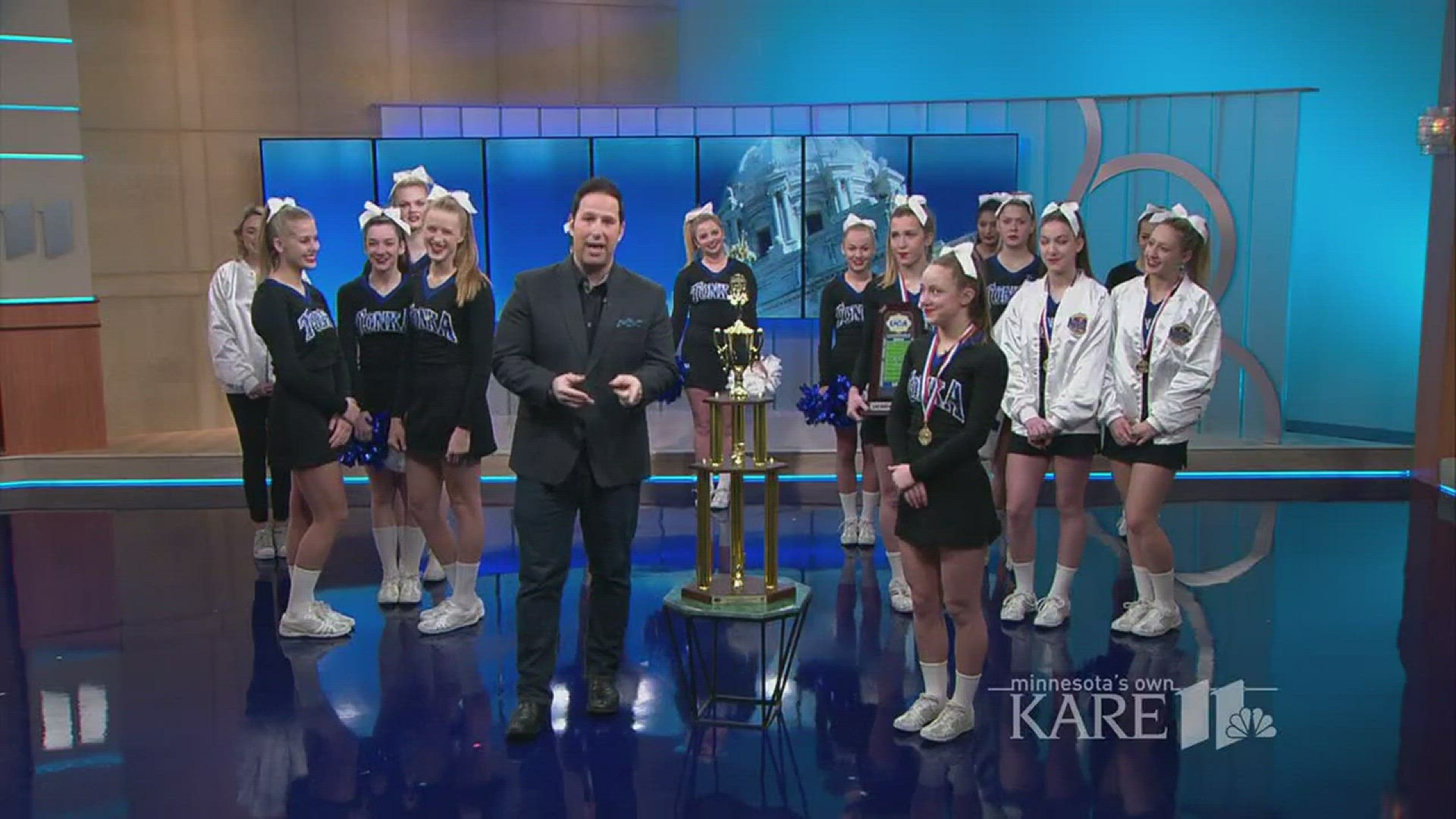 Minnetonka Varsity Cheer has become the first competitive cheer team from Minnesota to capture two first place titles in one year at the UCA National High School Cheerleading Championships.