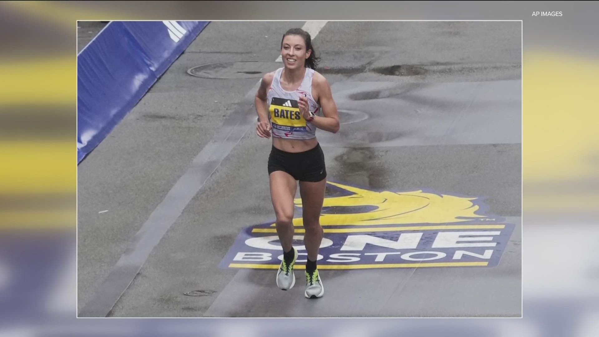 Emma Bates placed fifth last year with a time that made her the second-fastest American woman ever in Boston.