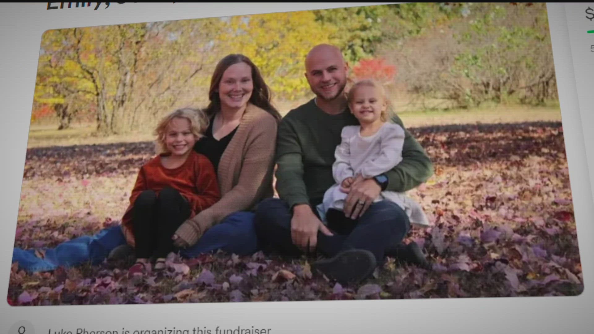 A GoFundMe page identified the couple as Emily and John Gerding.