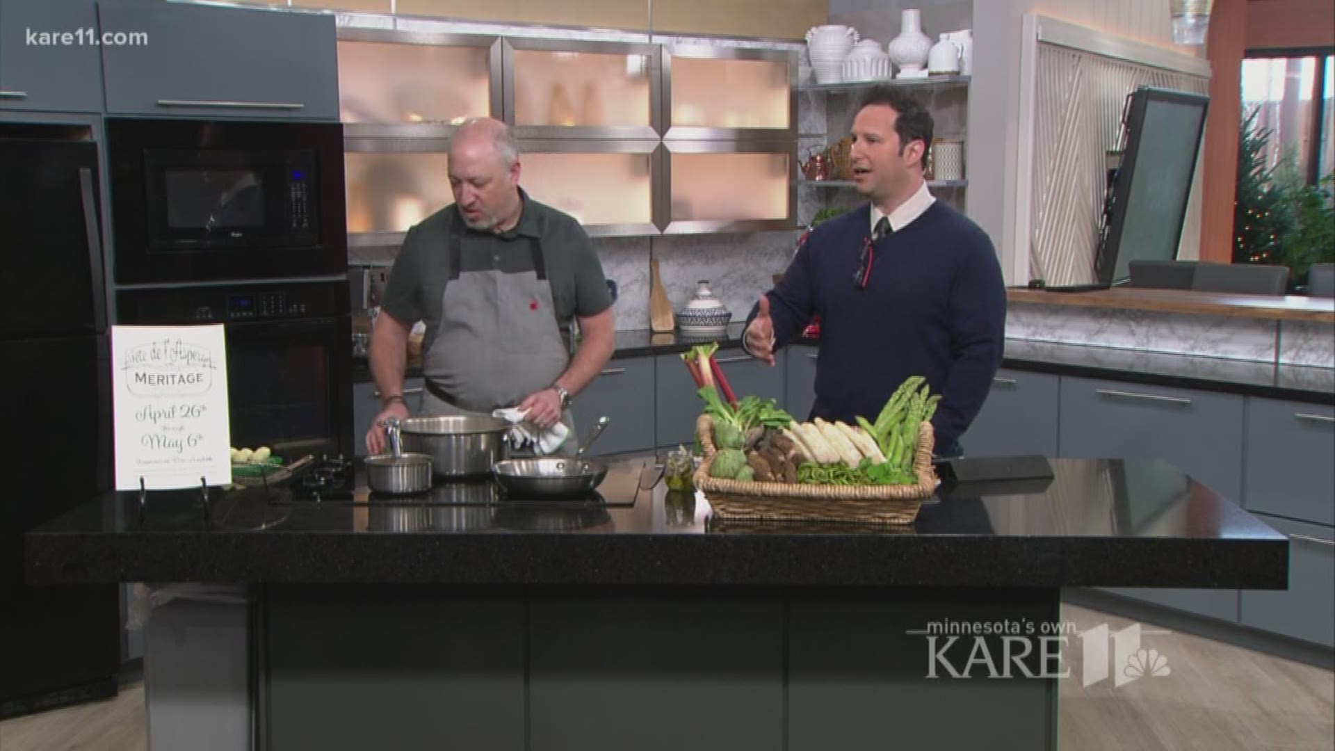 Russel Klein with Meritage in St. Paul shows us ways to cook asparagus as the season for growing asparagus approaches. 