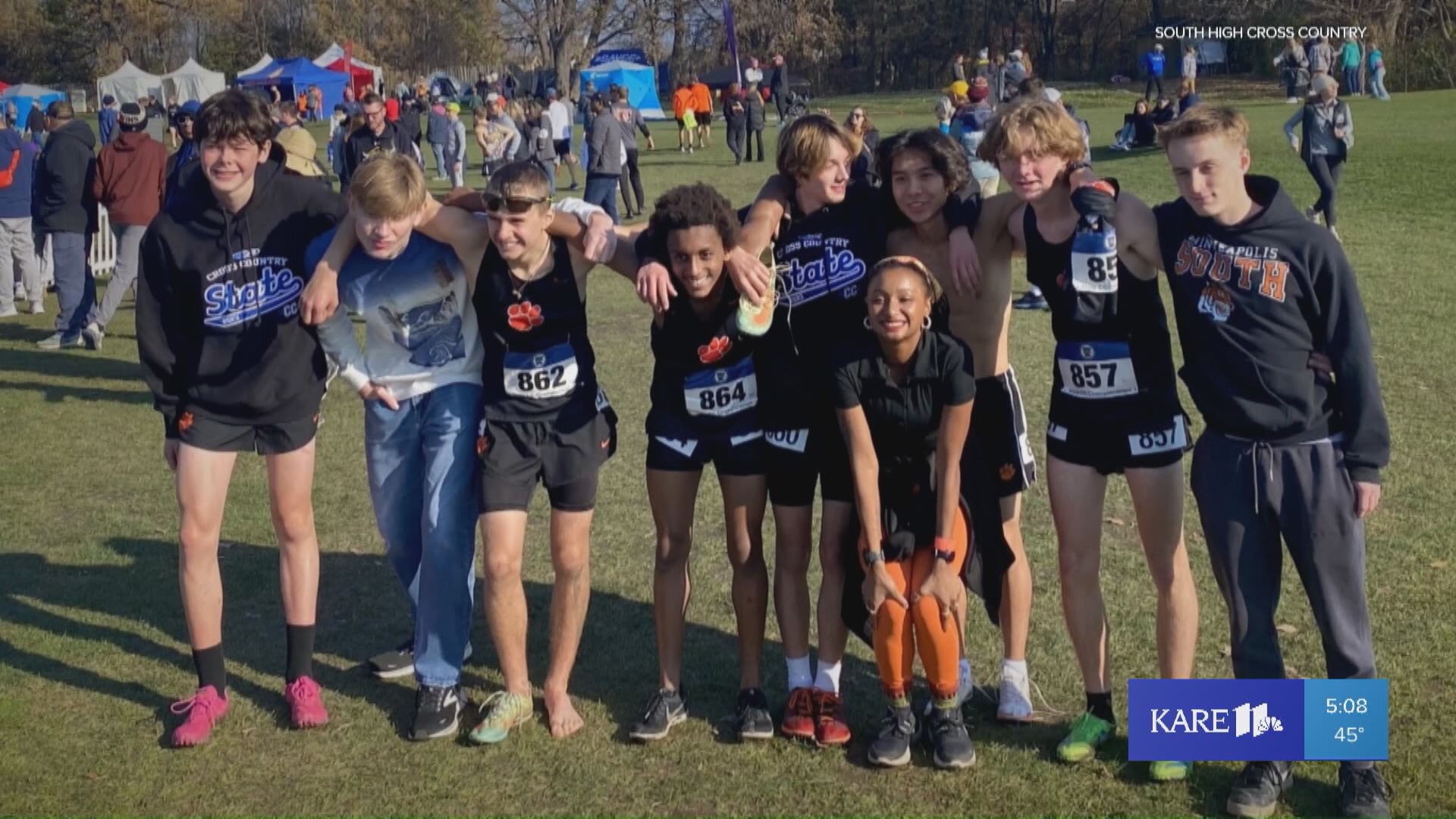 Minneapolis South High School's boys cross country team competed in the state meet on Saturday for the first time in 25 years.