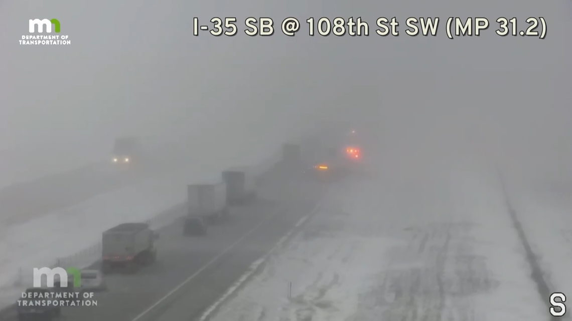 Road conditions deteriorate with reduced visibility, crashes reported across the state
