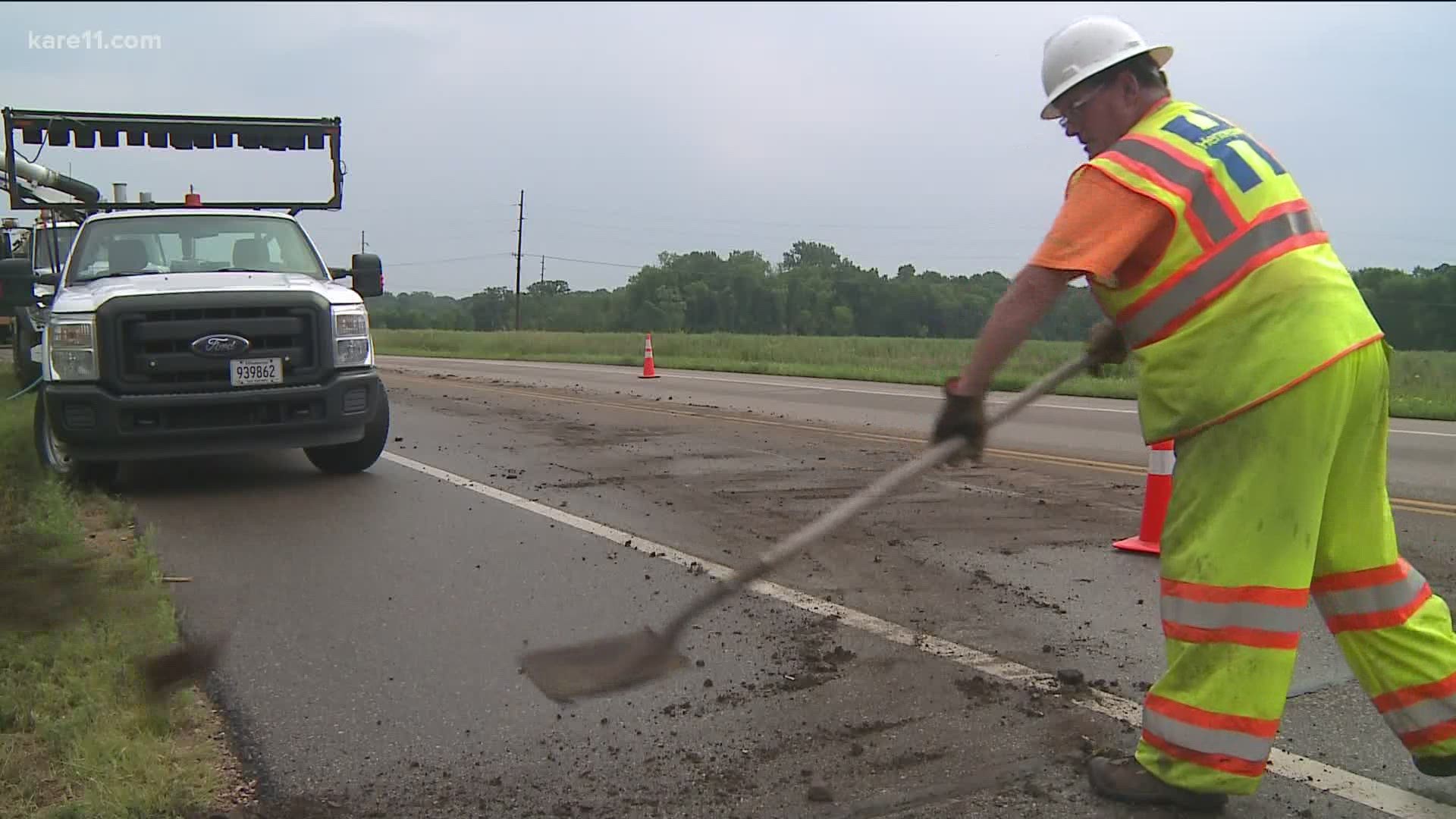From taking more breaks, to drinking more water, road crews are doing everything they can to stay safe in this heat.