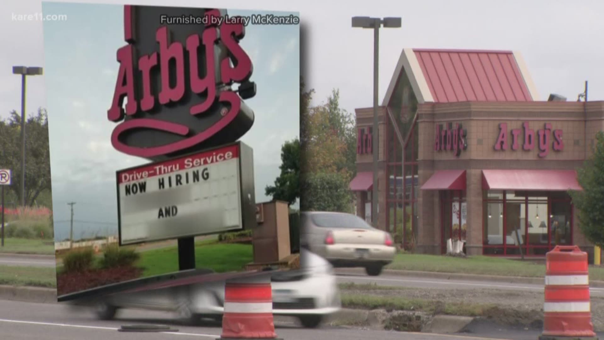 A photo that was being circulated Saturday morning on Facebook showed a sign saying "Now hiring" and listed a racial slur and a derogatory term for women. https://kare11.tv/2PpXOjq
