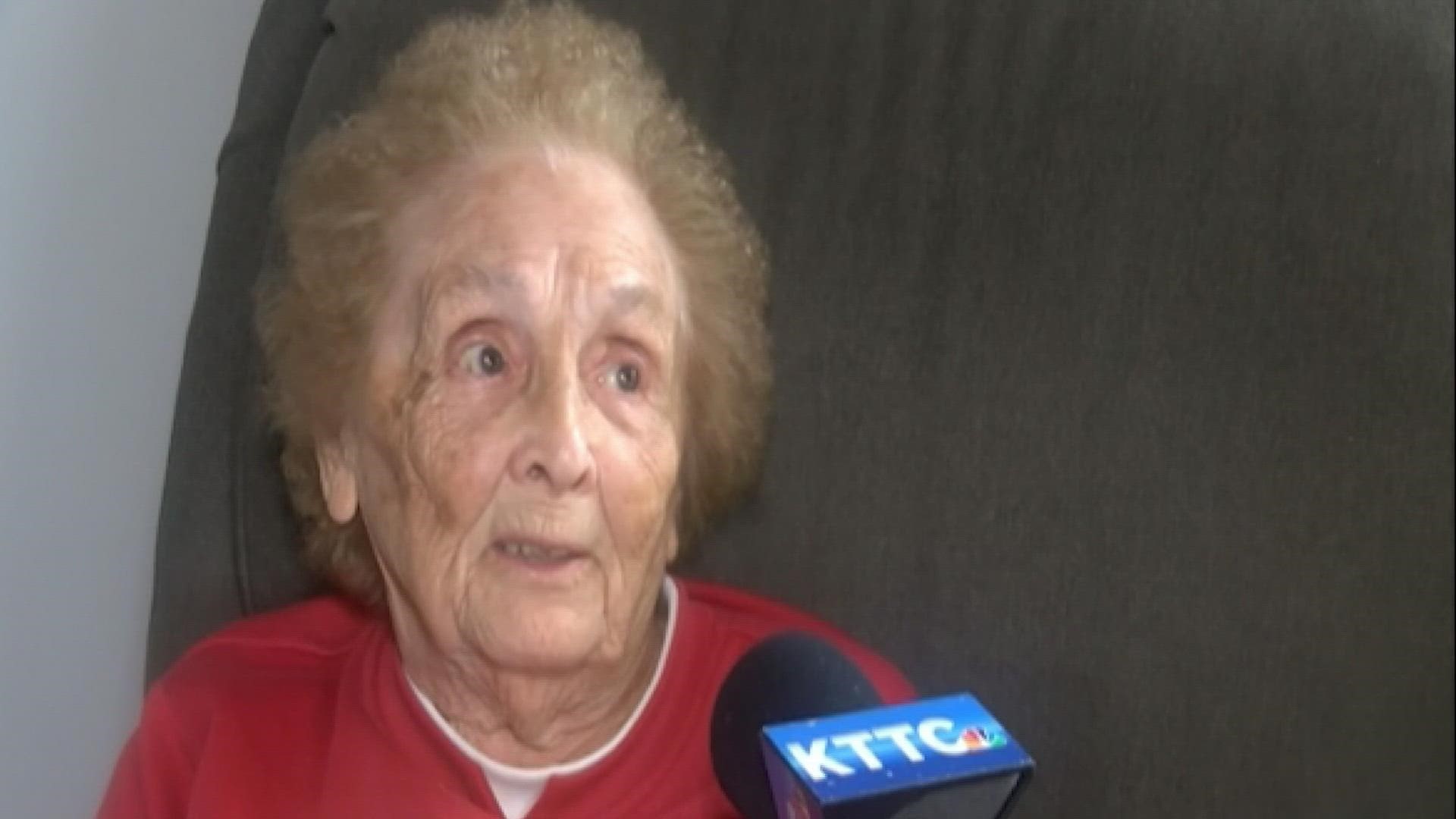 Among those whose homes were destroyed in Tuesday's tornado was 94-year-old Nora Kiefer, the mother of Taopi's mayor.