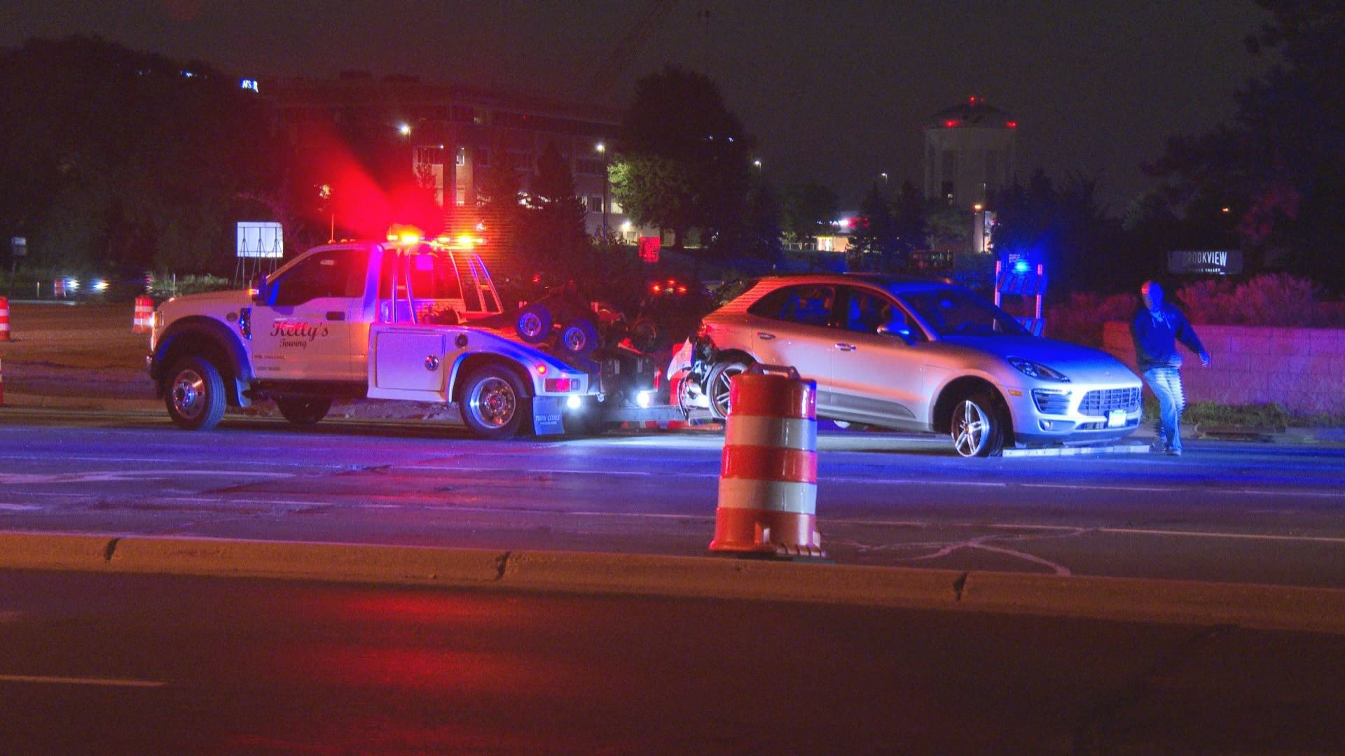 Golden Valley police say at least three juveniles are in custody after leading officers on a pursuit and bailing from a stolen vehicle near KARE 11.