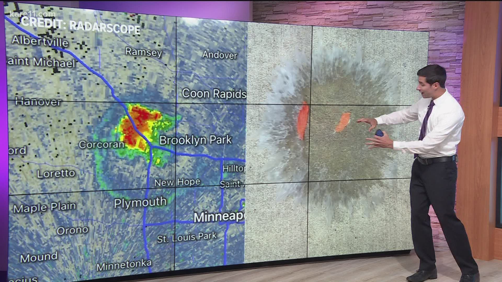 KARE 11 meteorologist Ben Dery describes what outflow boundaries are and how they're formed.